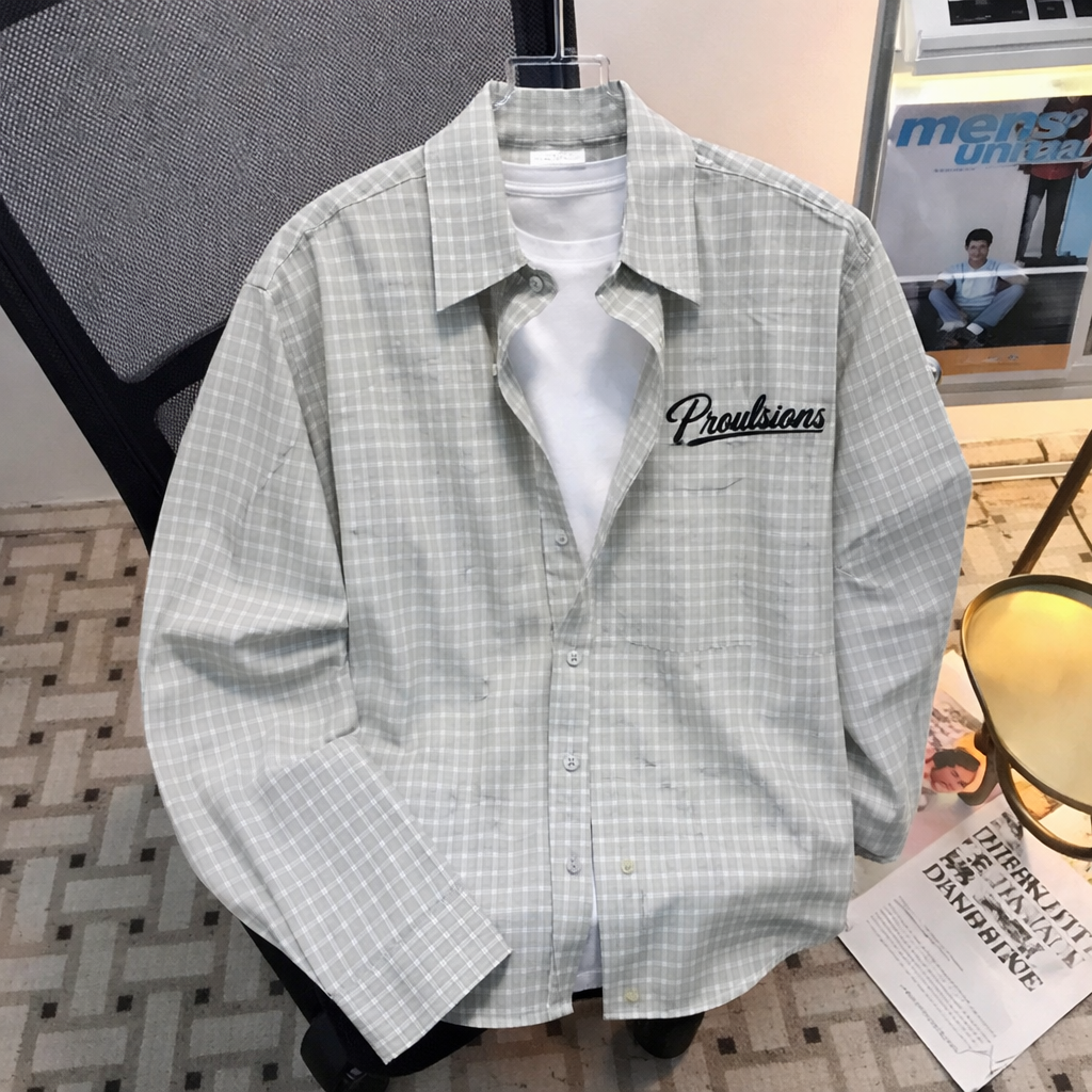 Proulsions Plaid Long-Sleeved Shirt