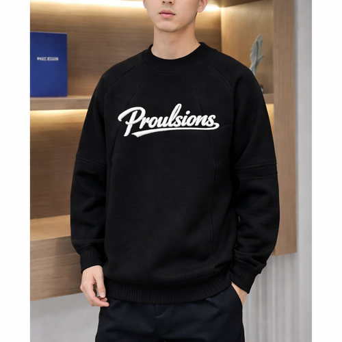 Proulsions knitted crew neck sweater