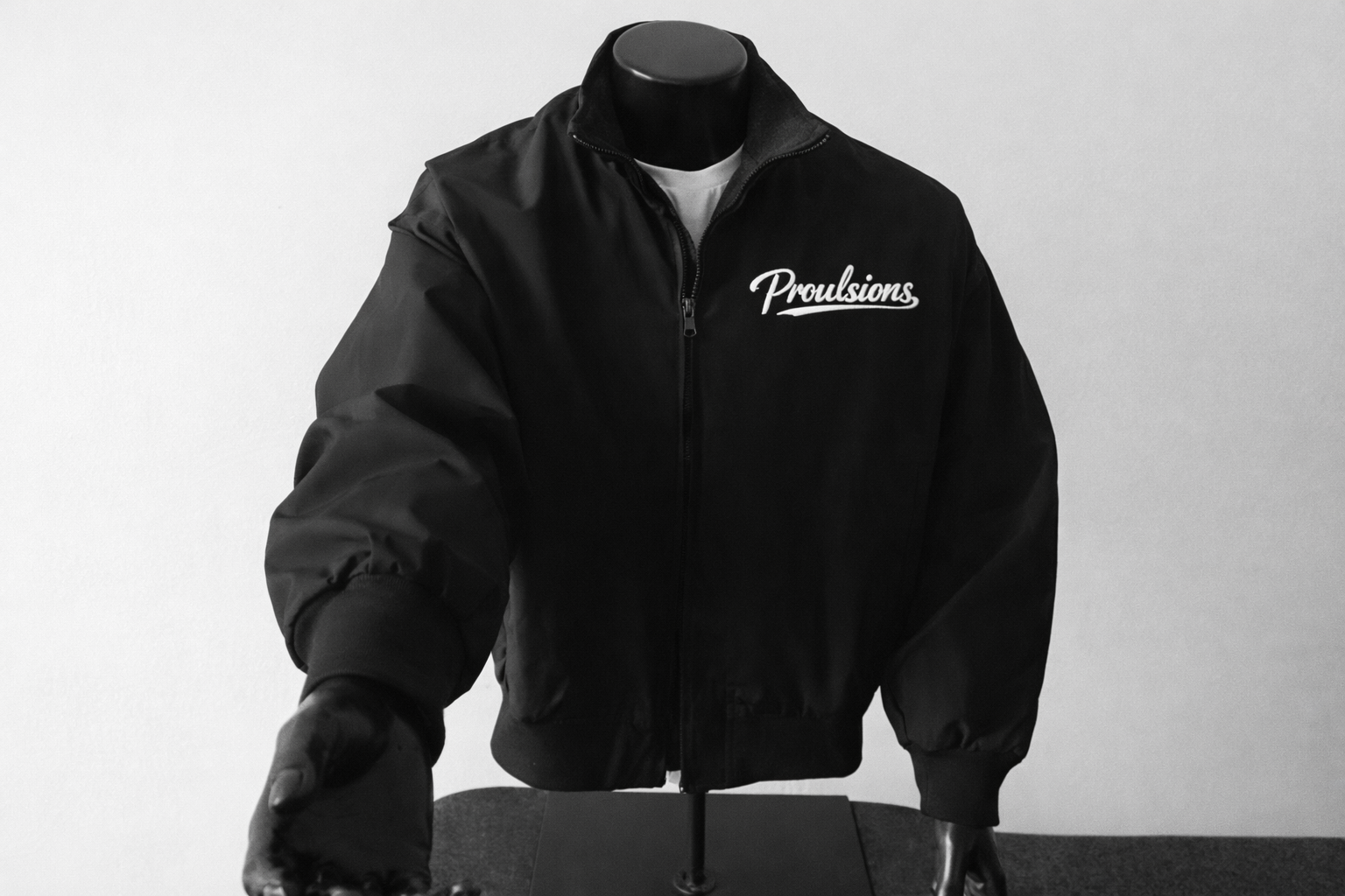 Proulsions Men's Stand Collar Flight Jacket